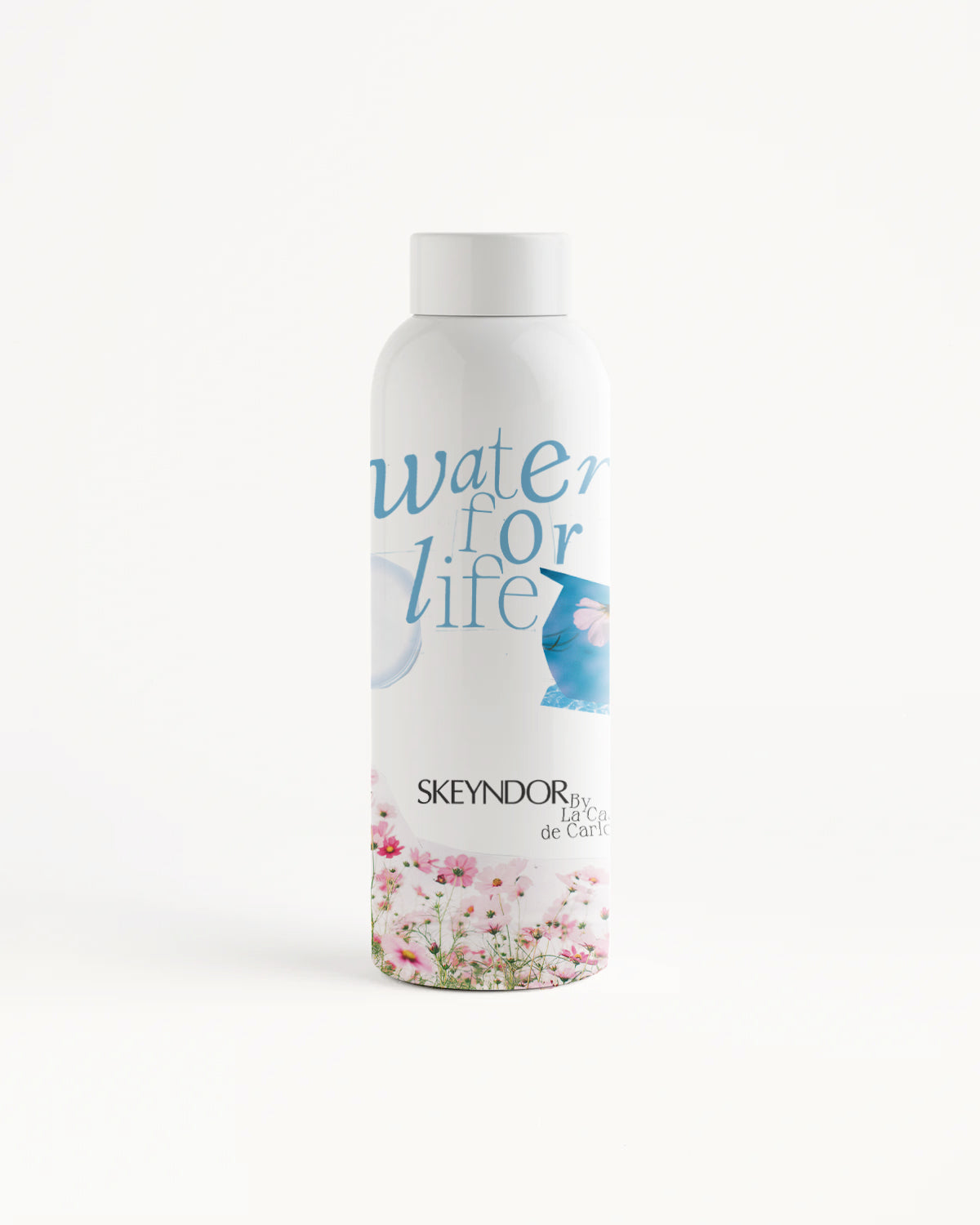 Skeyndor × La Casa de Carlota Water for Life reusable steel bottle