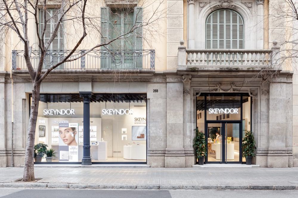 The Skeyndor flagship store in Barcelona